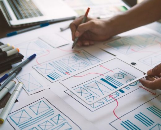 Website and software wireframe design plan