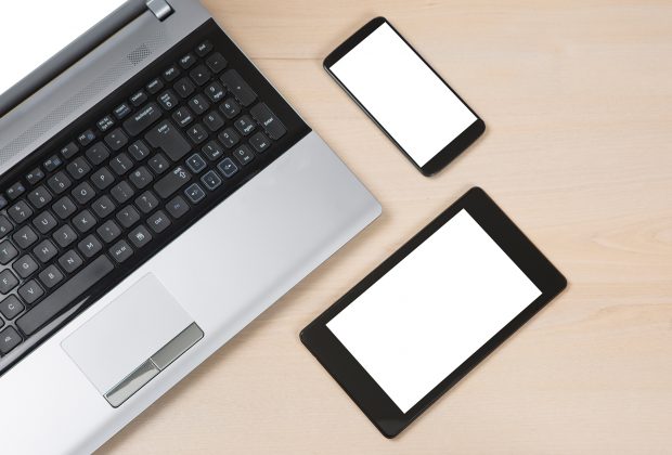 Mobile phone, tablet and laptop computer - mobile-friendly